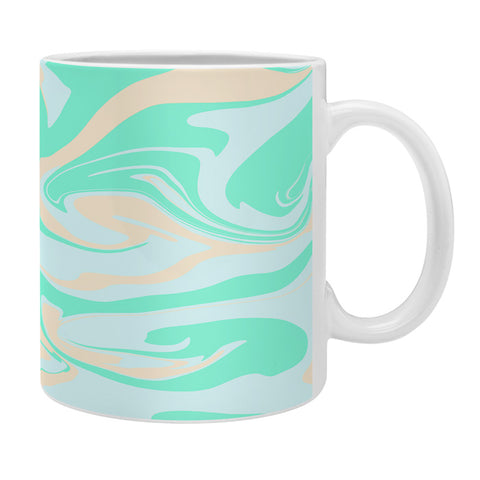 Wesley Bird Hypnotic Camo Seafoam Coffee Mug