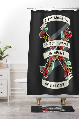 Wesley Bird Marrow And Bone Shower Curtain And Mat