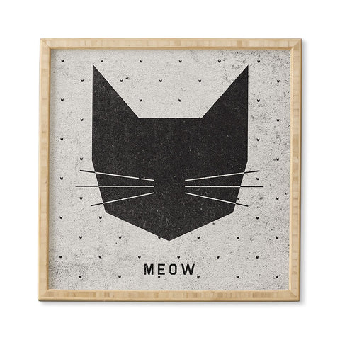 Wesley Bird Meow Framed Wall Art