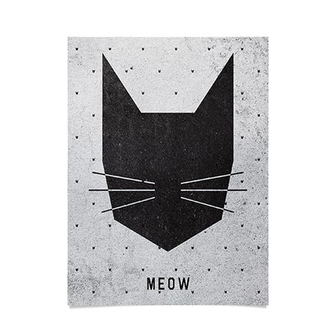 Wesley Bird Meow Poster