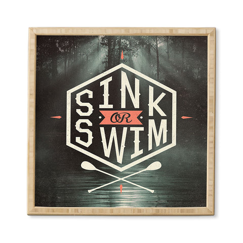Wesley Bird Sink Or Swim Framed Wall Art