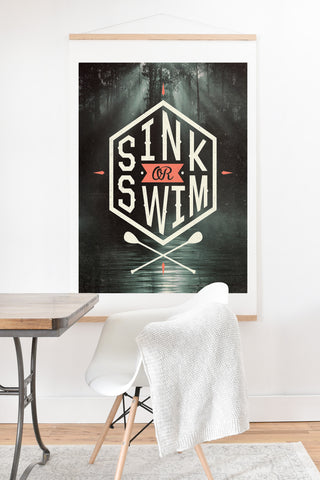 Wesley Bird Sink Or Swim Art Print And Hanger