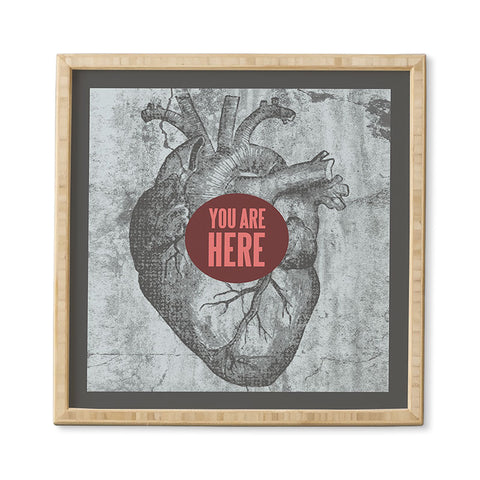 Wesley Bird You Are Here Framed Wall Art