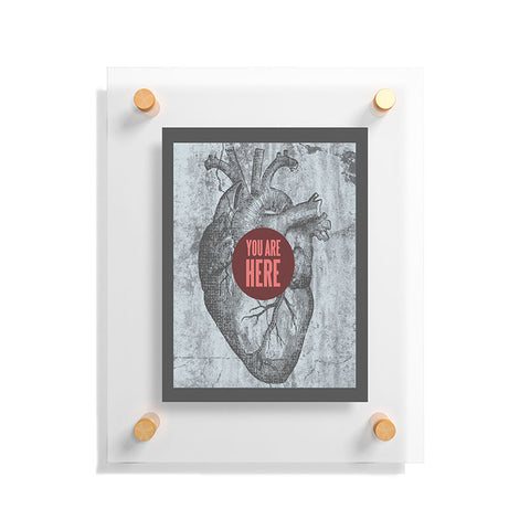 Wesley Bird You Are Here Floating Acrylic Print