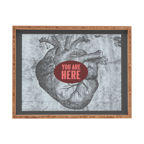 Wesley Bird You Are Here Rectangular Tray