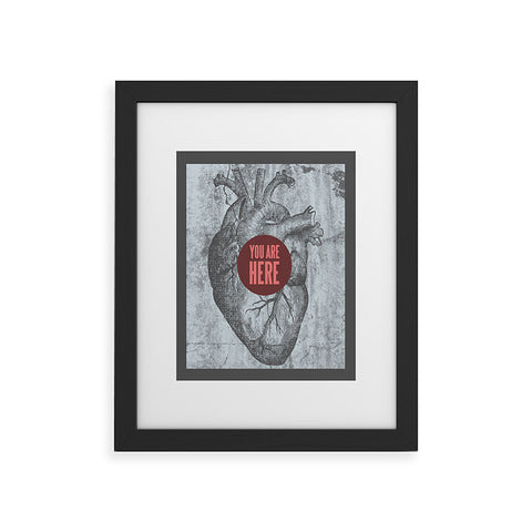 Wesley Bird You Are Here Framed Art Print
