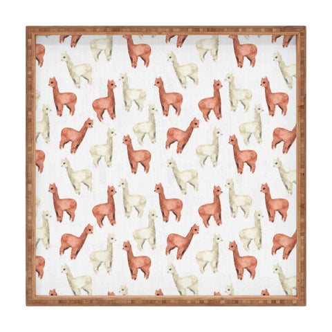 Wonder Forest Allover Alpacas Square Tray