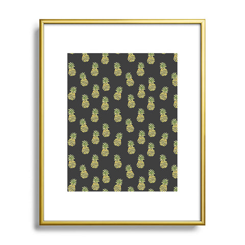 Wonder Forest Dark Pineapple Express Metal Framed Art Print