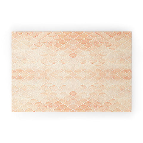 Wonder Forest Diamond Watercolor Grid Welcome Mat