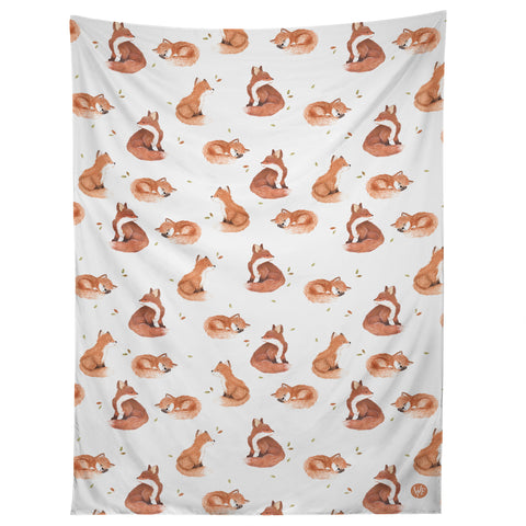Wonder Forest Fancy Foxes Tapestry