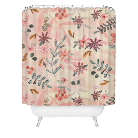 Wonder Forest Feminine Floral Shower Curtain