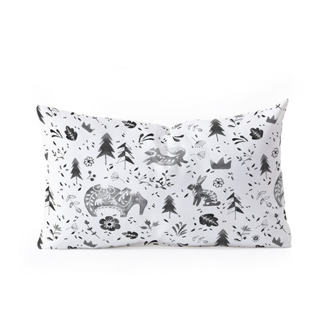 Wonder Forest Folky Forest Oblong Throw Pillow