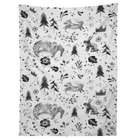 Wonder Forest Folky Forest Tapestry