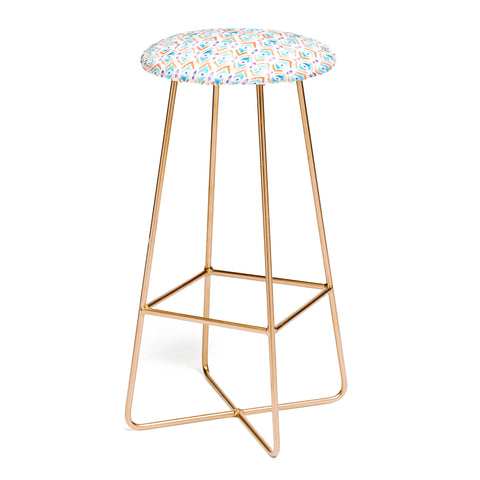 Wonder Forest Ikat Thought 1 Bar Stool