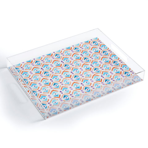 Wonder Forest Ikat Thought 1 Acrylic Tray