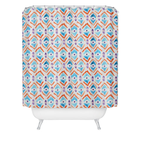 Wonder Forest Ikat Thought 1 Shower Curtain