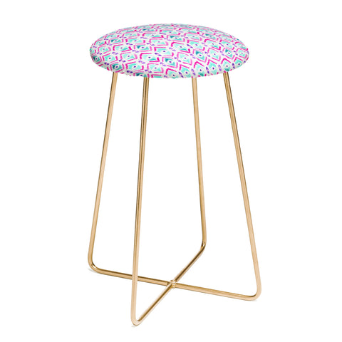Wonder Forest Ikat Thought 2 Counter Stool