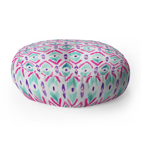 Wonder Forest Ikat Thought 2 Floor Pillow Round