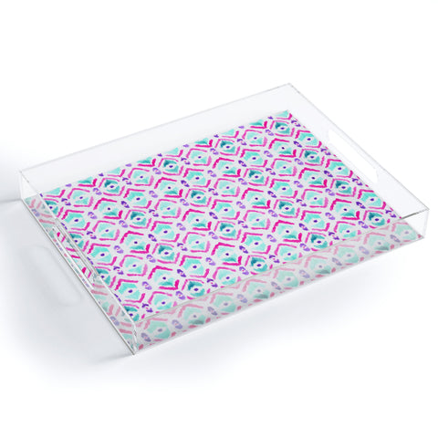 Wonder Forest Ikat Thought 2 Acrylic Tray