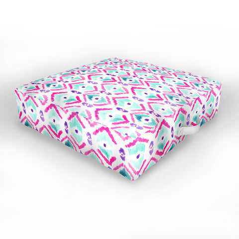 Wonder Forest Ikat Thought 2 Outdoor Floor Cushion
