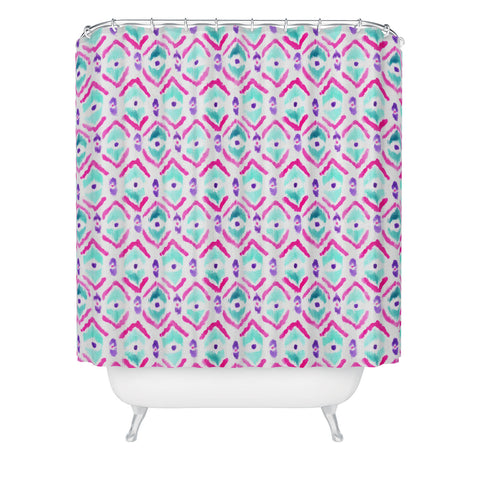 Wonder Forest Ikat Thought 2 Shower Curtain