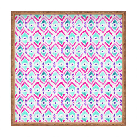 Wonder Forest Ikat Thought 2 Square Tray