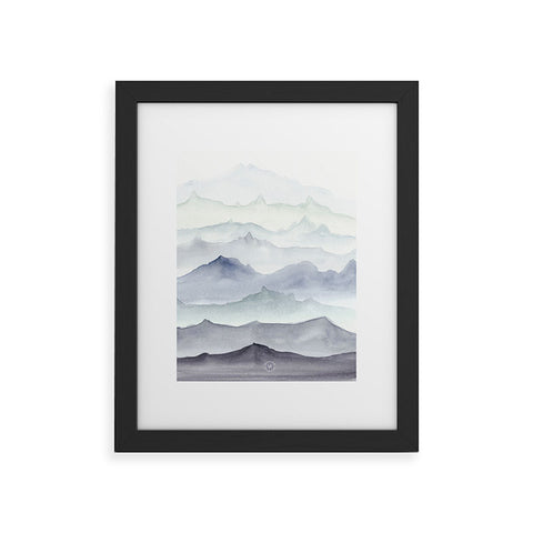 Wonder Forest Mountain Mist Framed Art Print