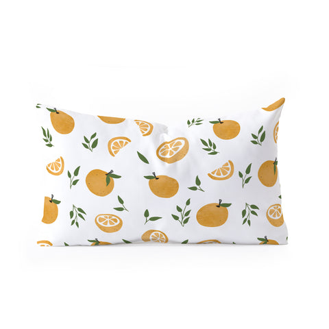 Wonder Forest OhLaLa Oranges Oblong Throw Pillow