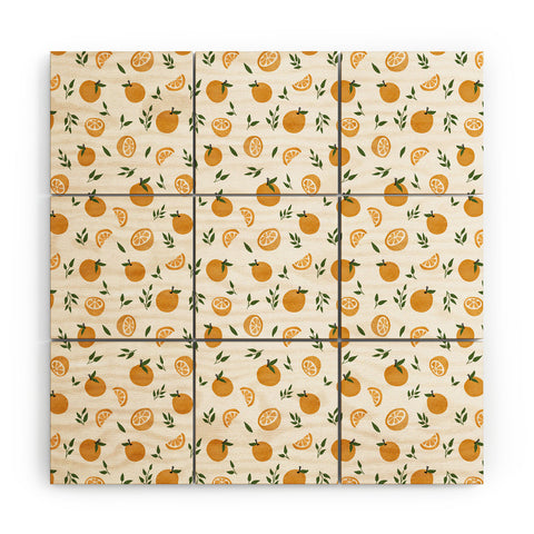 Wonder Forest OhLaLa Oranges Wood Wall Mural