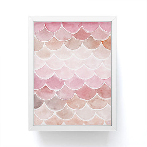 Wonder Forest Pink Mermaid Scales Framed Mini Art Print
