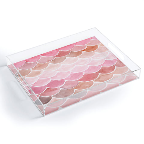 Wonder Forest Pink Mermaid Scales Acrylic Tray