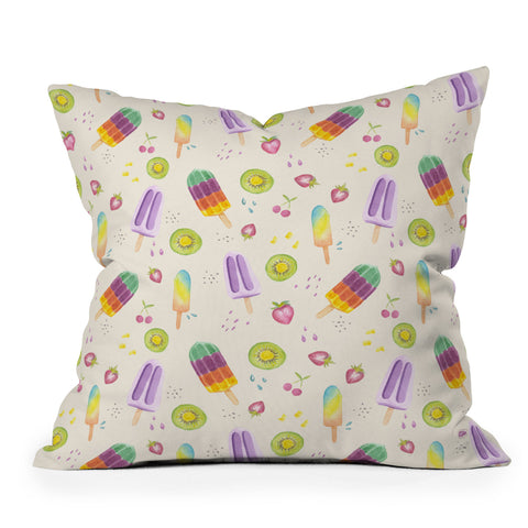 Wonder Forest Popsicle Paradise Throw Pillow