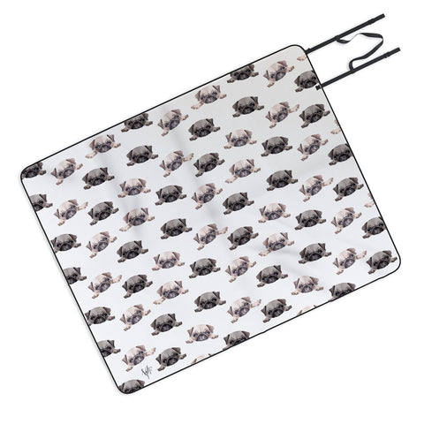 Wonder Forest Pouty Pugs Picnic Blanket