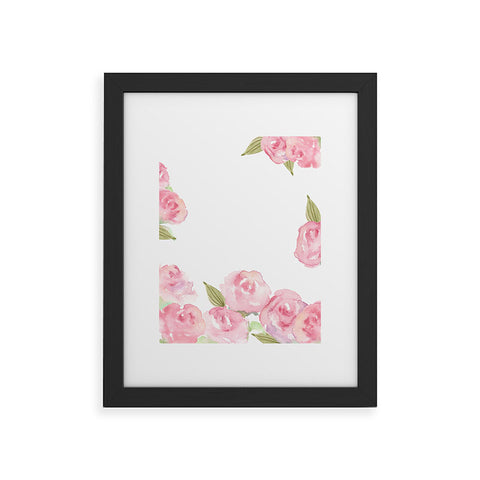 Wonder Forest Raining Roses Framed Art Print