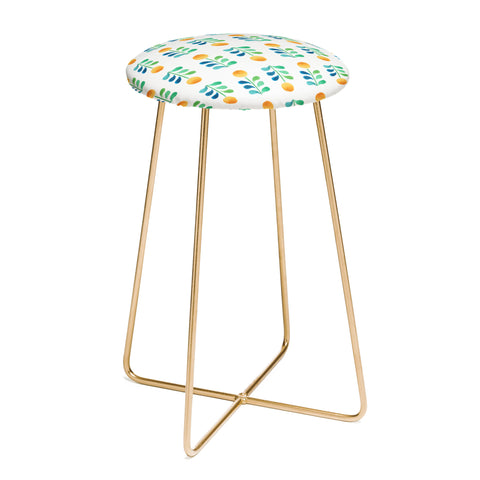 Wonder Forest Retro Blooms Counter Stool