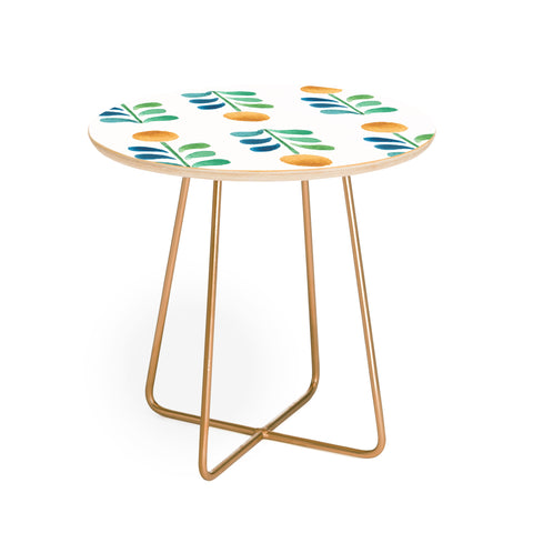 Wonder Forest Retro Blooms Round Side Table