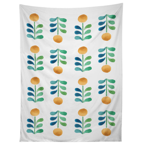 Wonder Forest Retro Blooms Tapestry