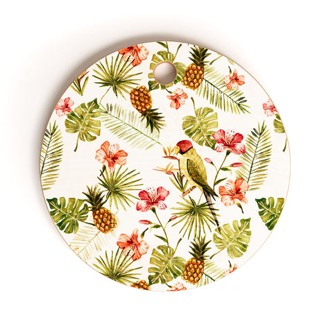 Wonder Forest Totally Tropical Cutting Board Round