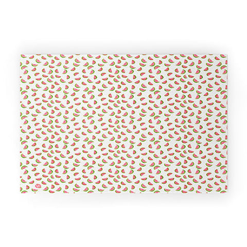 Wonder Forest Watercolor Watermelons Welcome Mat
