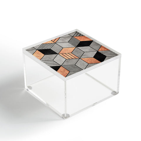 Zoltan Ratko Concrete and Copper Cubes 2 Acrylic Box