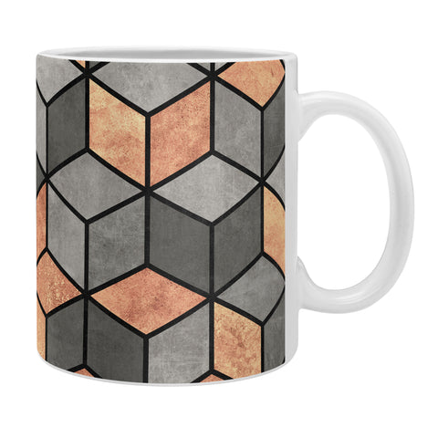 Zoltan Ratko Concrete and Copper Cubes Coffee Mug