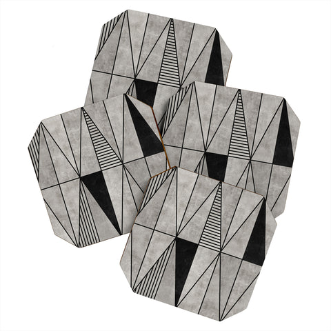Zoltan Ratko Concrete Triangles Coaster Set