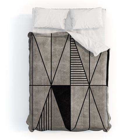 Zoltan Ratko Concrete Triangles Comforter