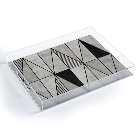 Zoltan Ratko Concrete Triangles Acrylic Tray