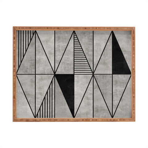 Zoltan Ratko Concrete Triangles Rectangular Tray