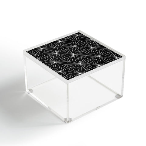 Zoltan Ratko Hexagonal Pattern Black Concrete Acrylic Box