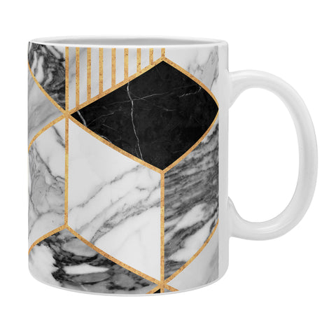 Zoltan Ratko Marble Cubes 2 Black and White Coffee Mug