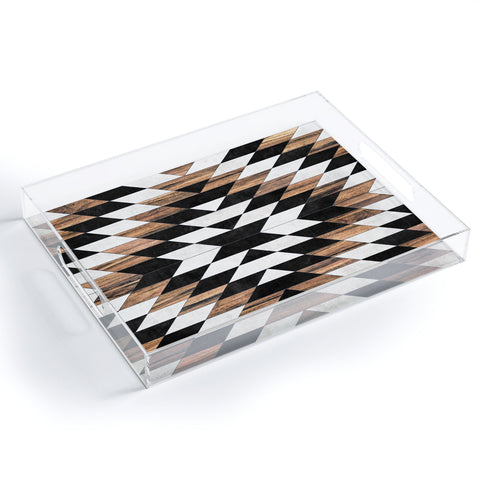 Zoltan Ratko Urban Tribal Pattern No13 Acrylic Tray