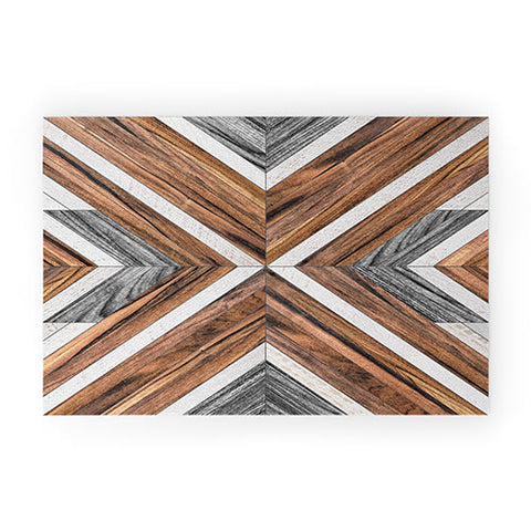 Zoltan Ratko Urban Tribal Pattern No4 Wood Welcome Mat