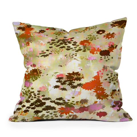 83 Oranges A Sunlit Meadow Outdoor Throw Pillow